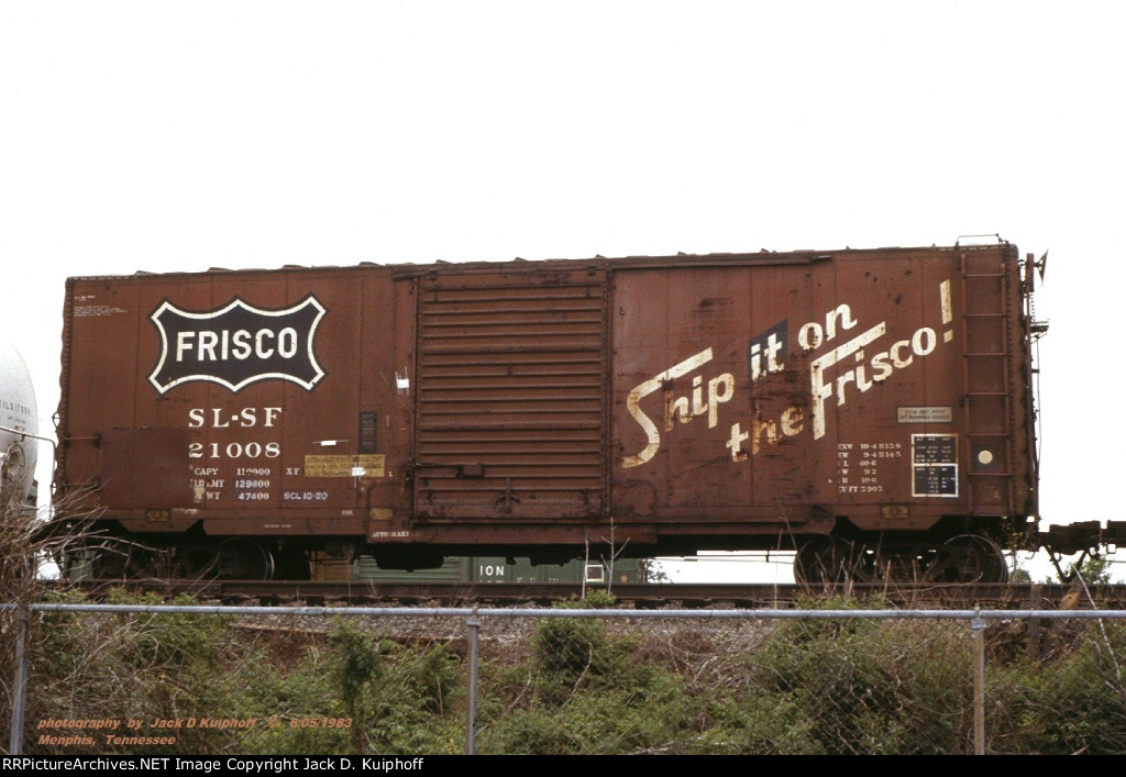 SLSF 21008, 40 box, Memphis, TN. 6-05-1983